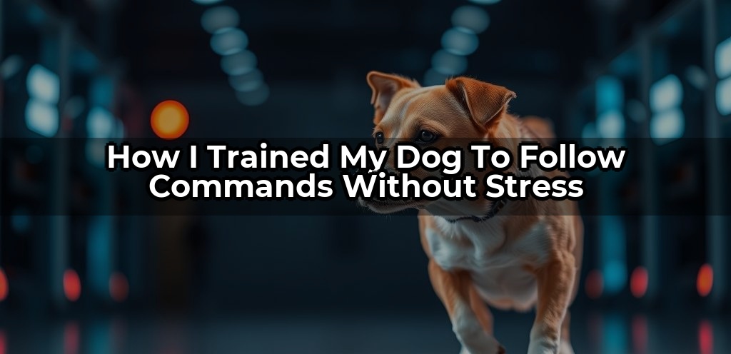 How I Trained My Dog To Follow Commands Without Stress