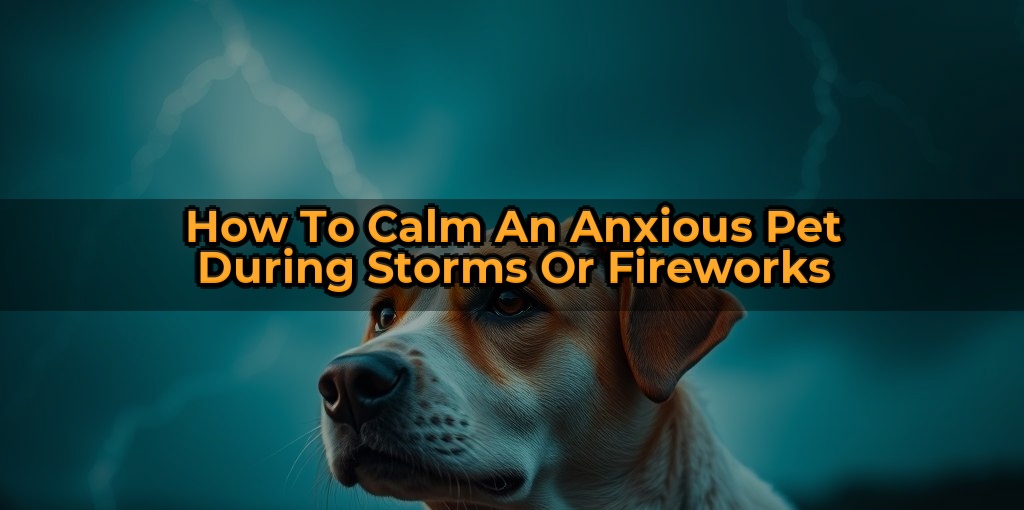 How To Calm An Anxious Pet During Storms Or Fireworks